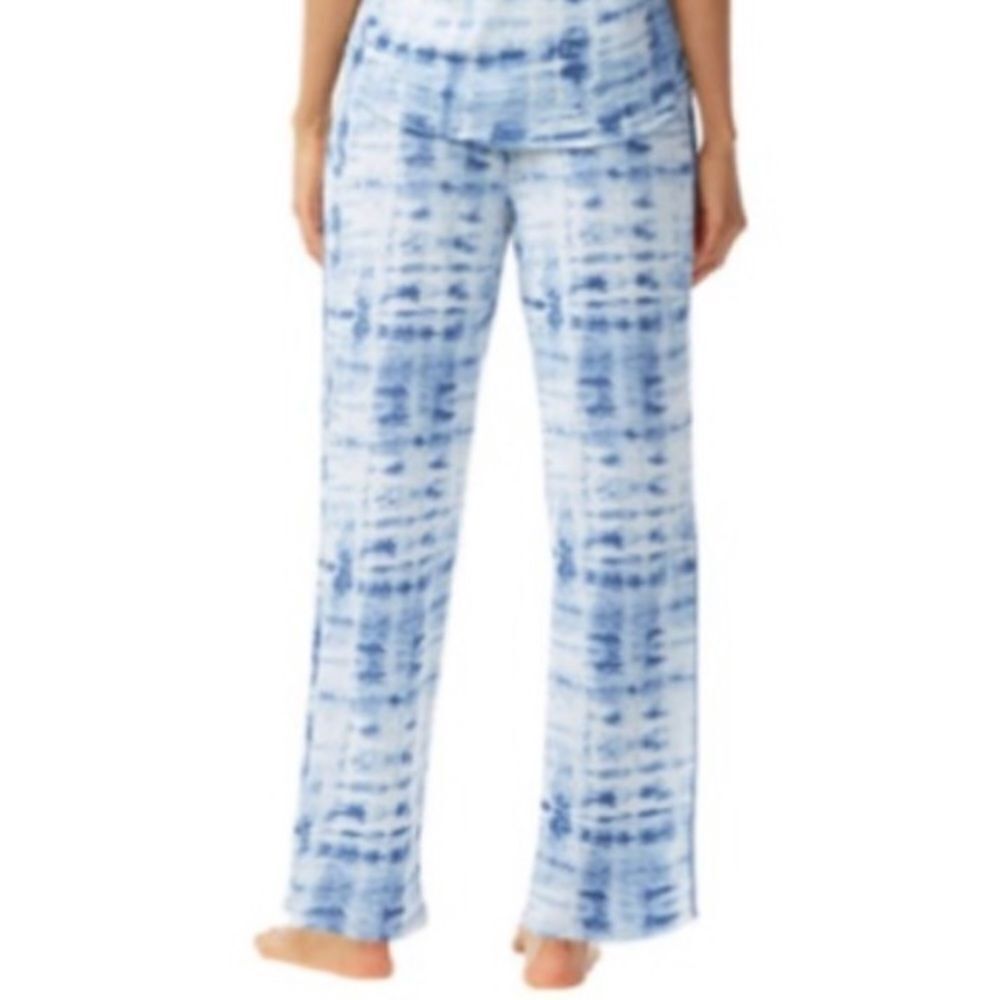 Lucky Brand Blue Tie Dyed Soft Lounge Pants - Picture 12 of 12